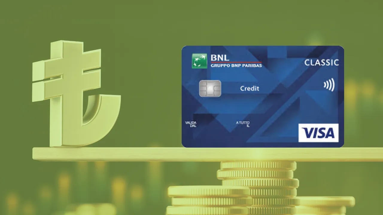 Chegue a ₺ 220.000,00 com o Cartão BNL Classic!