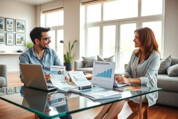 Imagem representativa de um empréstimo pessoal para aquisição imobiliária com juros competitivos.