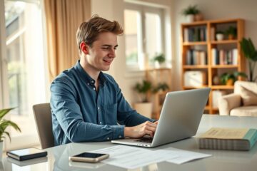 Imagem ilustrativa sobre Empréstimo Pessoal Ferratum Polska, destacando a facilidade de solicitação e agilidade no processo.